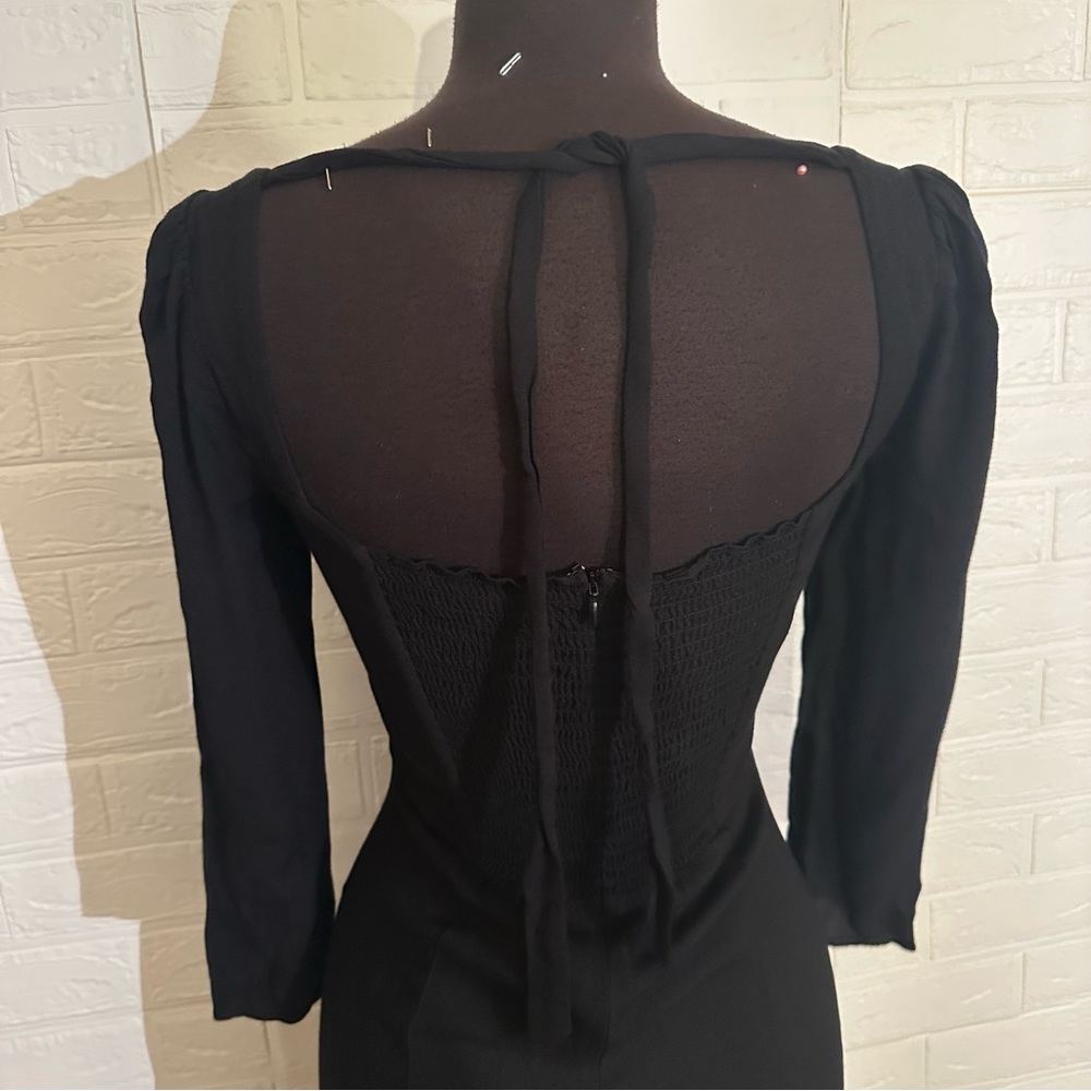 Reformation Mara Dress Black - Picture 8 of 10